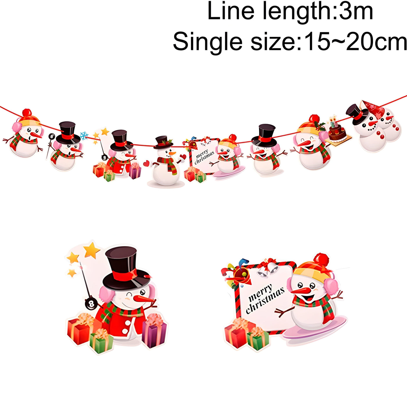 MerryBanner | Christmas Banner Garland - Add a festive touch to your home