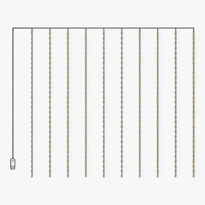 Twinkle | Christmas Curtain Light String - Festive Decor and Christmas Gift