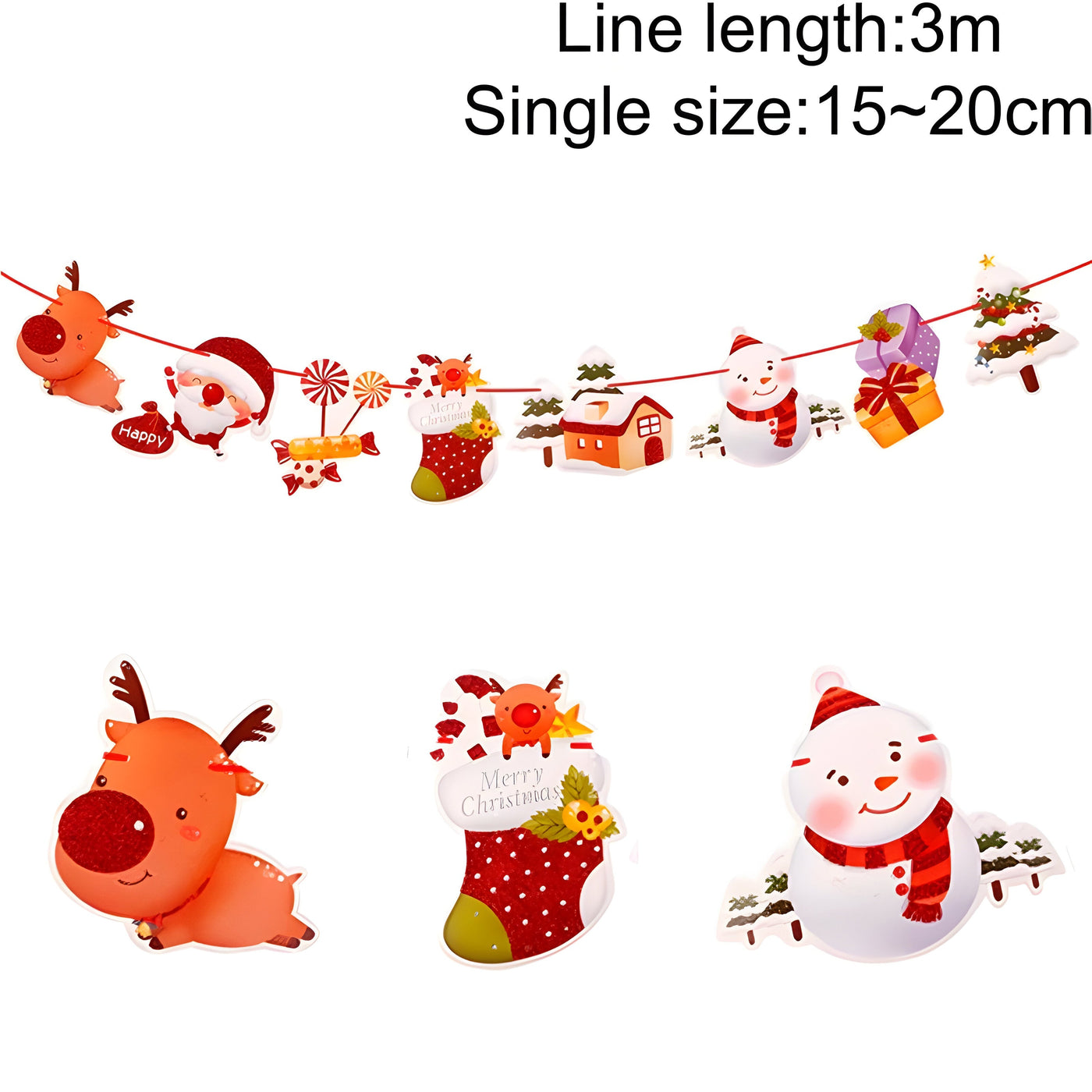 MerryBanner | Christmas Banner Garland - Add a festive touch to your home