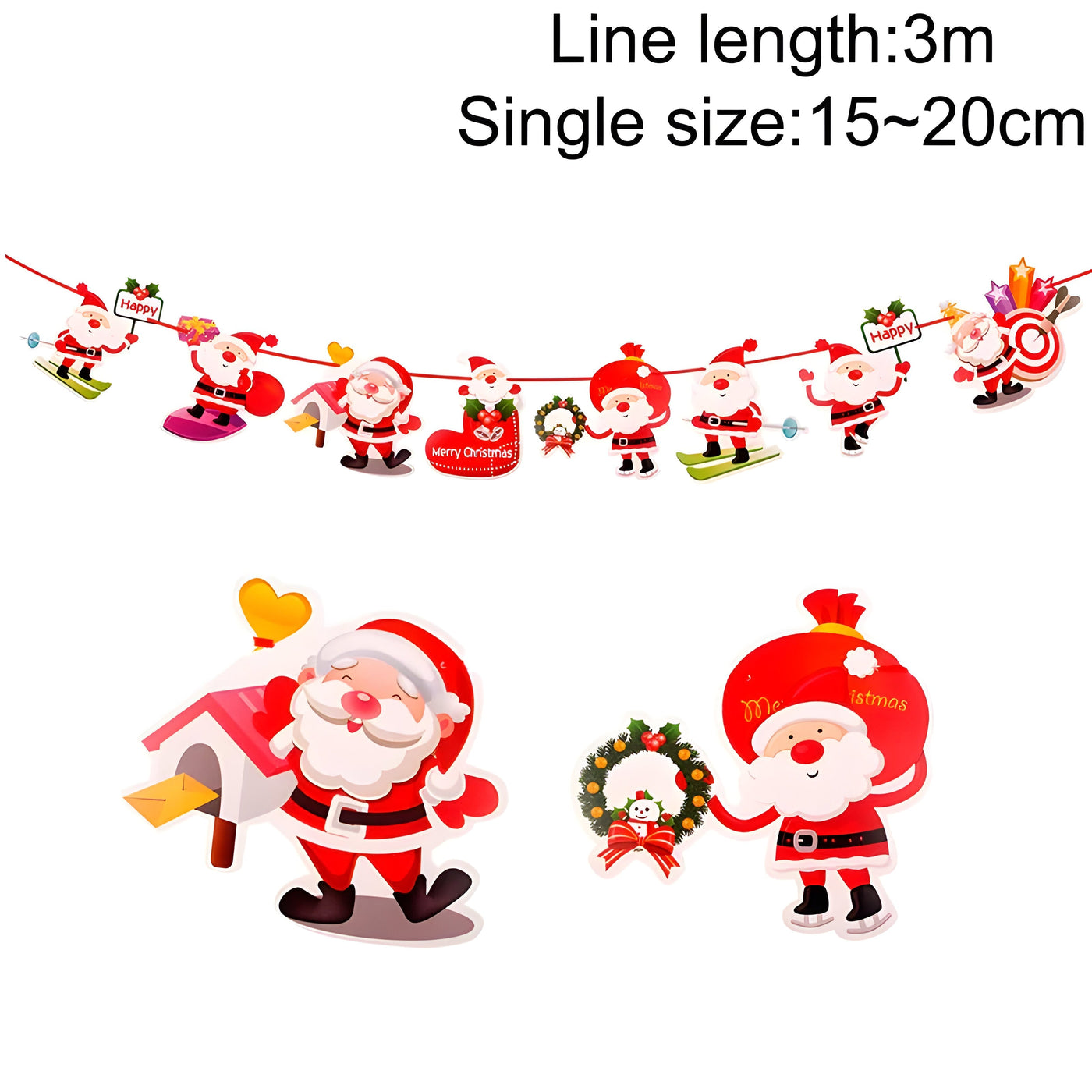 MerryBanner | Christmas Banner Garland - Add a festive touch to your home