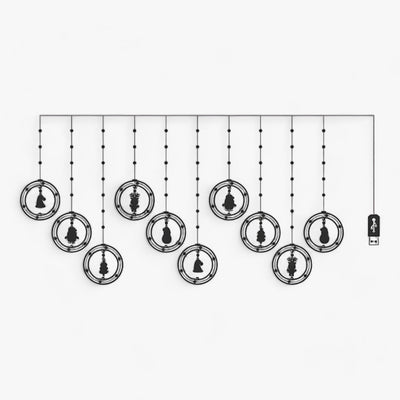 Santa LED Christmas Lights - Festive Glow for Holiday Decorations