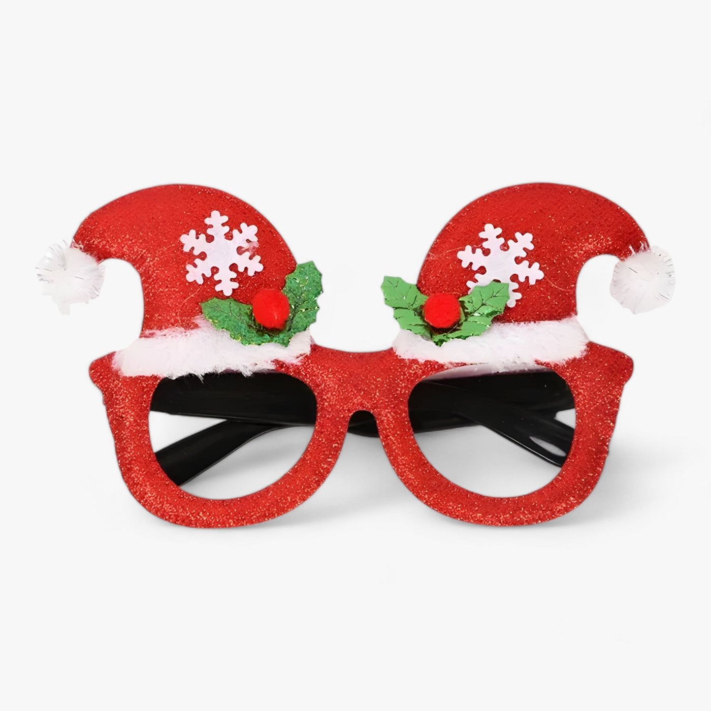 Festive Celebrant | Christmas Glasses with Santa, Christmas Tree, and Snowman - Fun Accessories for Festive Photos