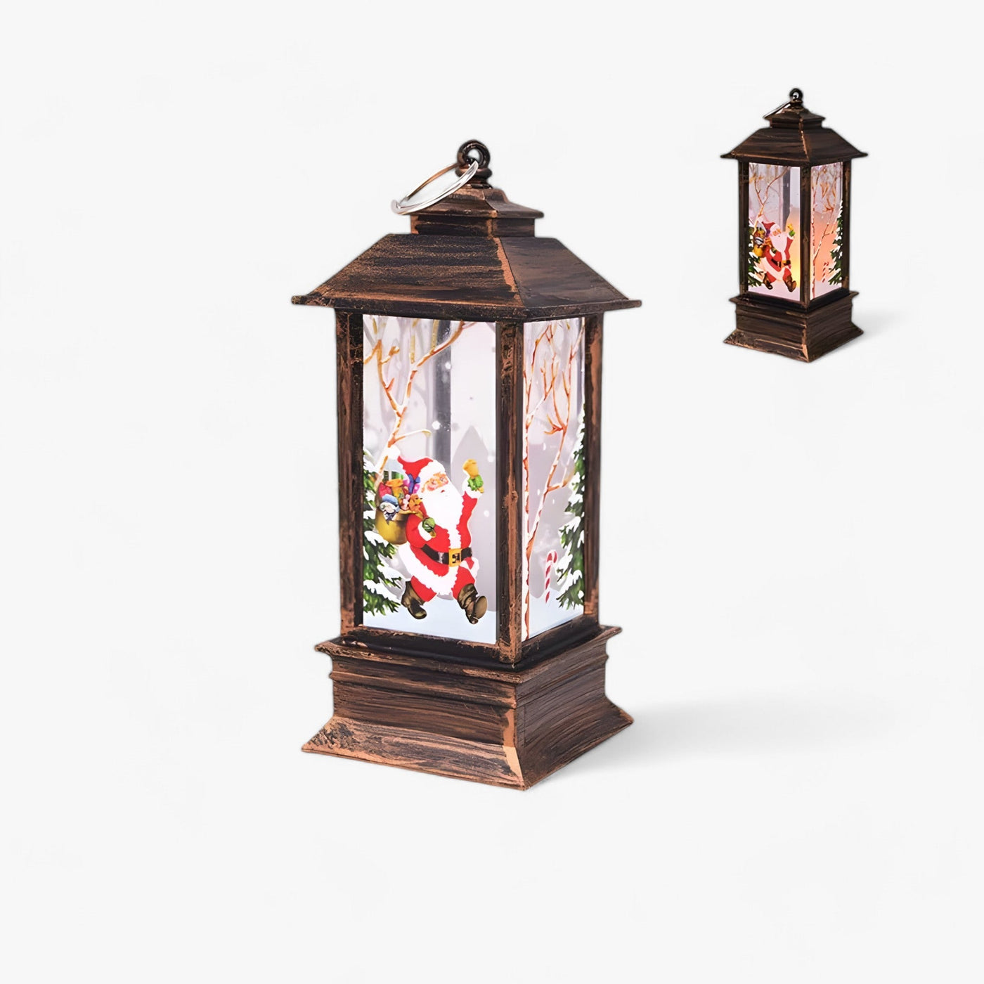 Cristy | Snowman Santa Light Lantern - Festive Tree Ornament and Home Decor