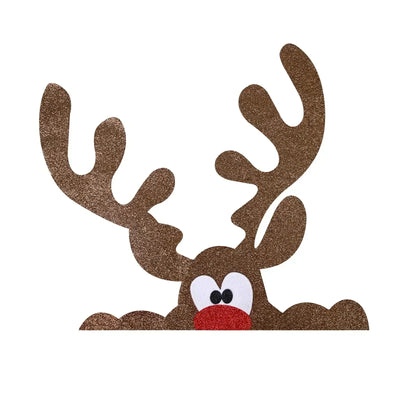 Fristy | Felt Christmas Stickers for Doors and Windows - Festive Decoration for Home