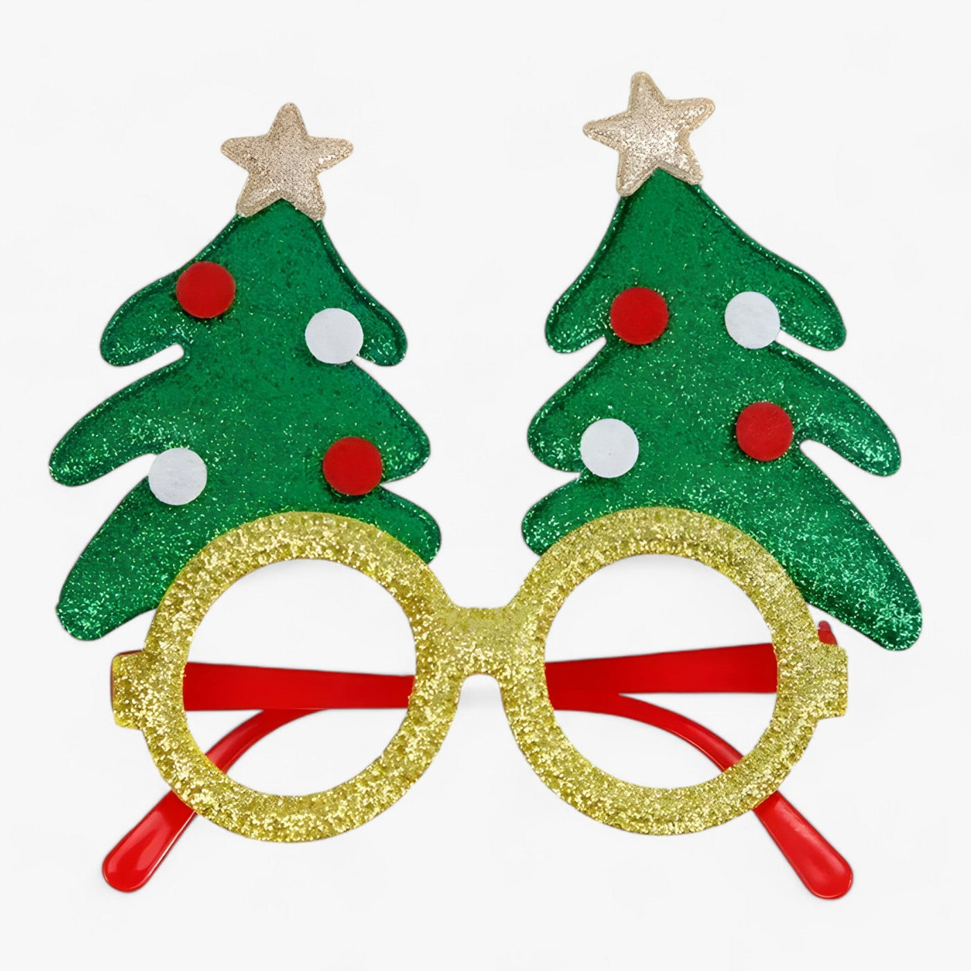 Festive Celebrant | Christmas Glasses with Santa, Christmas Tree, and Snowman - Fun Accessories for Festive Photos
