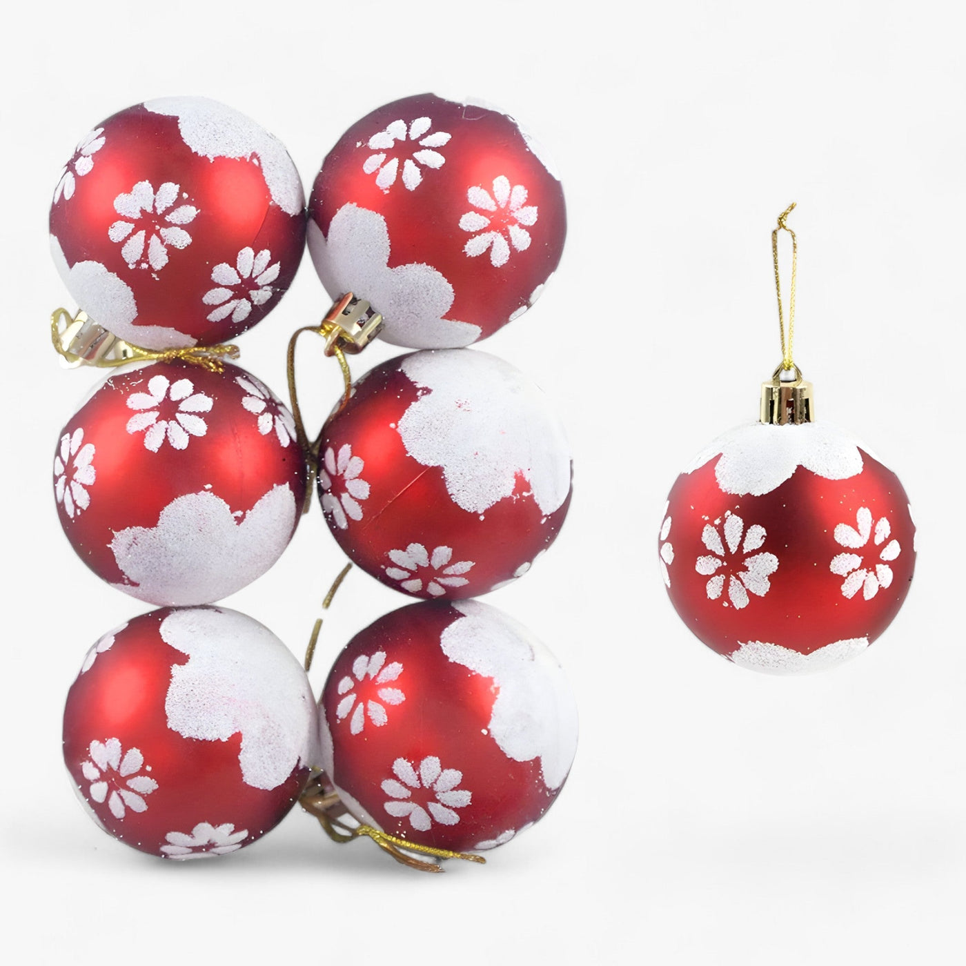 Christmas | 6 pieces of Christmas baubles - ideal decoration for the tree