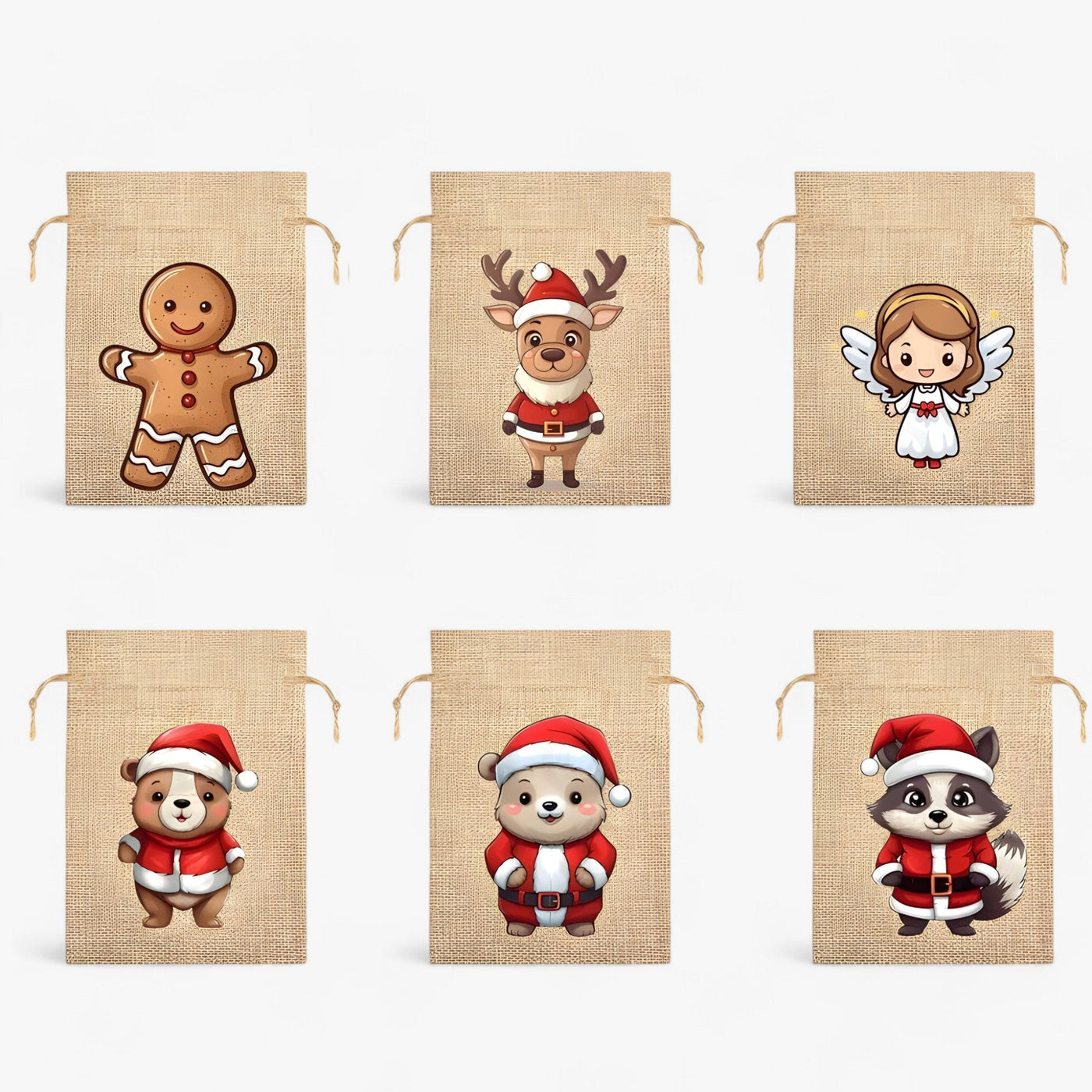 Joël | Christmas Gift Bags Santa - Perfect for Bringing Joy to Children