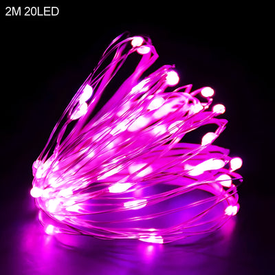 TwinkleLights | LED String Lights 20LED - Illuminate Your Parties with Santa and Snowflakes