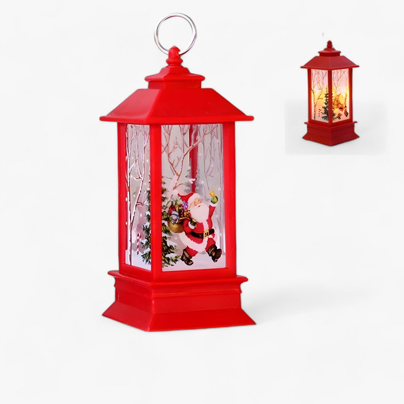 Cristy | Snowman Santa Light Lantern - Festive Tree Ornament and Home Decor