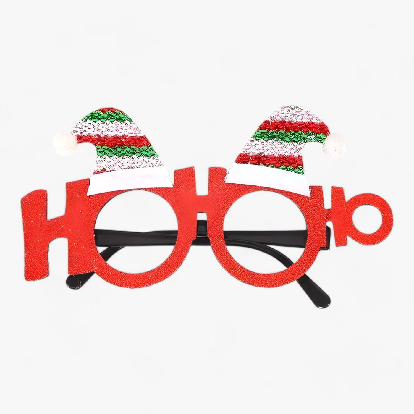 Festive Celebrant | Christmas Glasses with Santa, Christmas Tree, and Snowman - Fun Accessories for Festive Photos