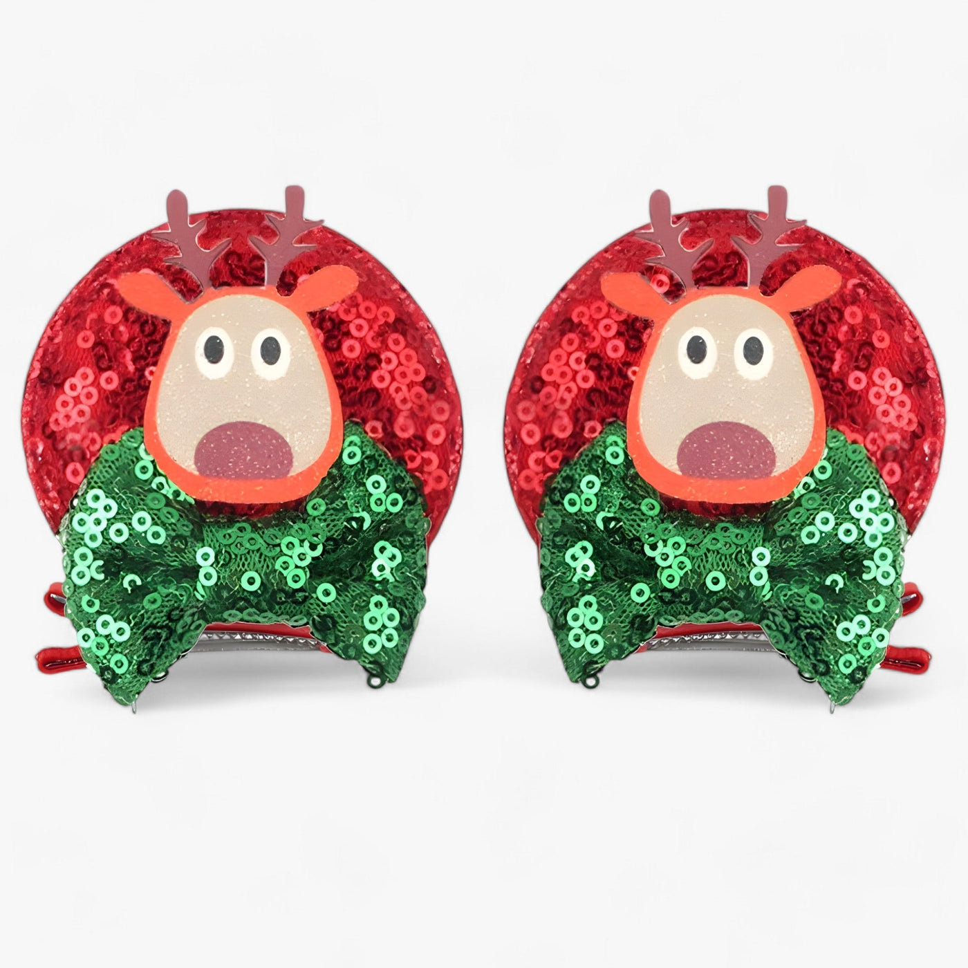 Christmas Hair Accessories | Disney Mouse Ears Hair Clips - Sparkling Fun for the Holidays