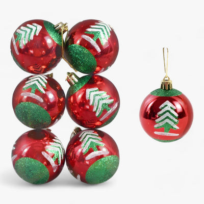 Christmas | 6 pieces of Christmas baubles - ideal decoration for the tree