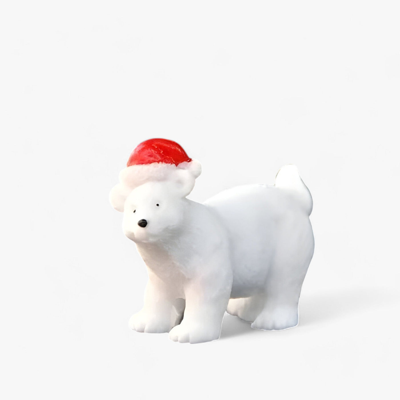 Léo | Set of Miniature Polar Bear Figures - Christmas Decorations and DIY Accessories for Snowy Landscapes