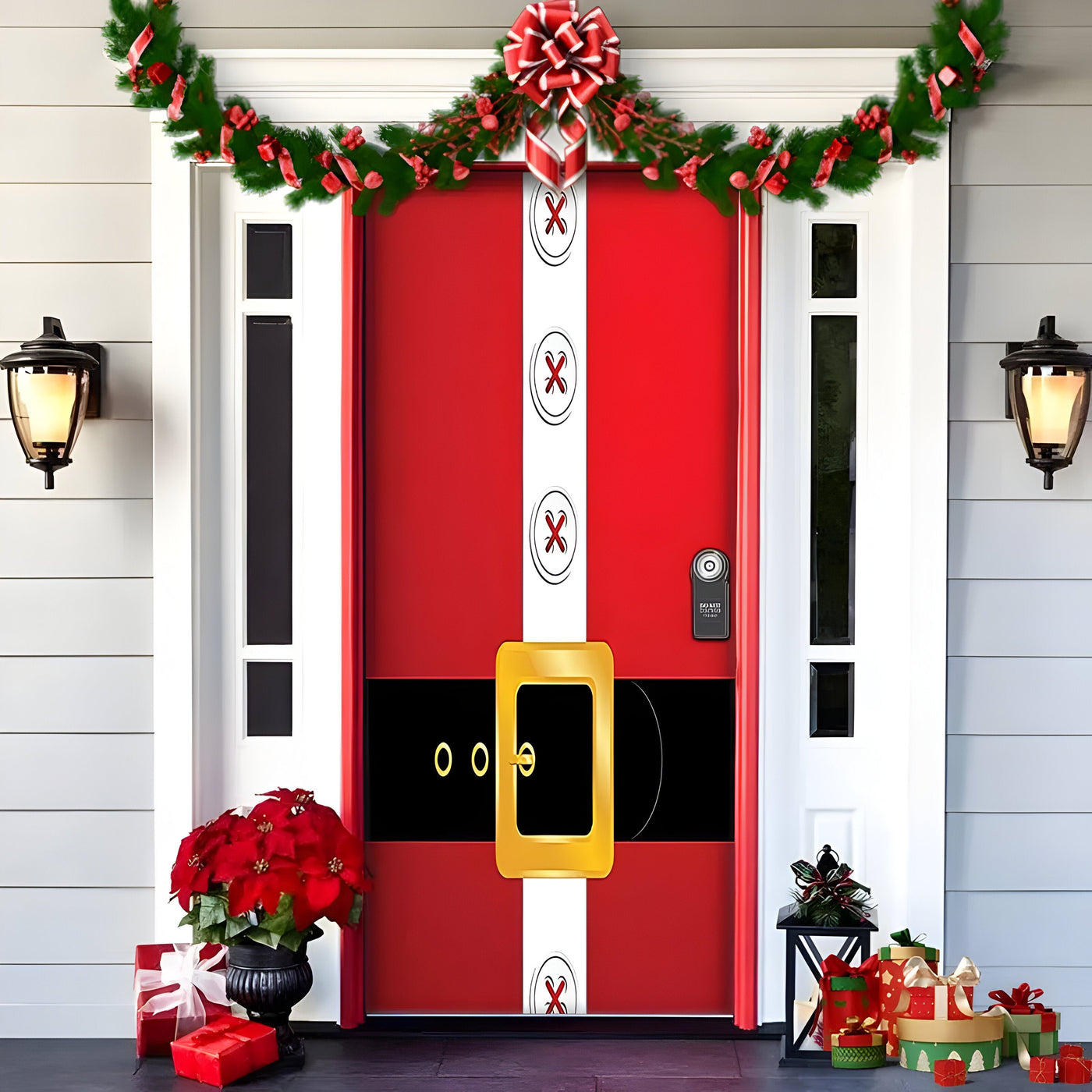 HolidayCheer | Christmas Background Banner Made of Polyester - Create a Festive Atmosphere for Your Decorations