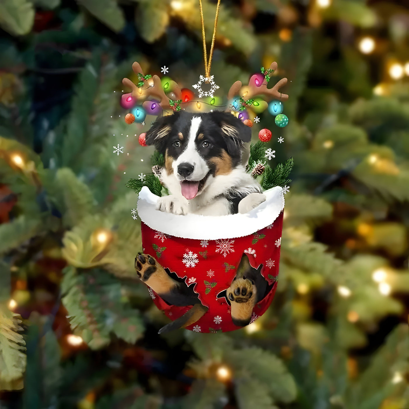 Cute Pup Decoration | Christmas Tree Ornament Dog - Festive Charm and Gift for Dog Lovers