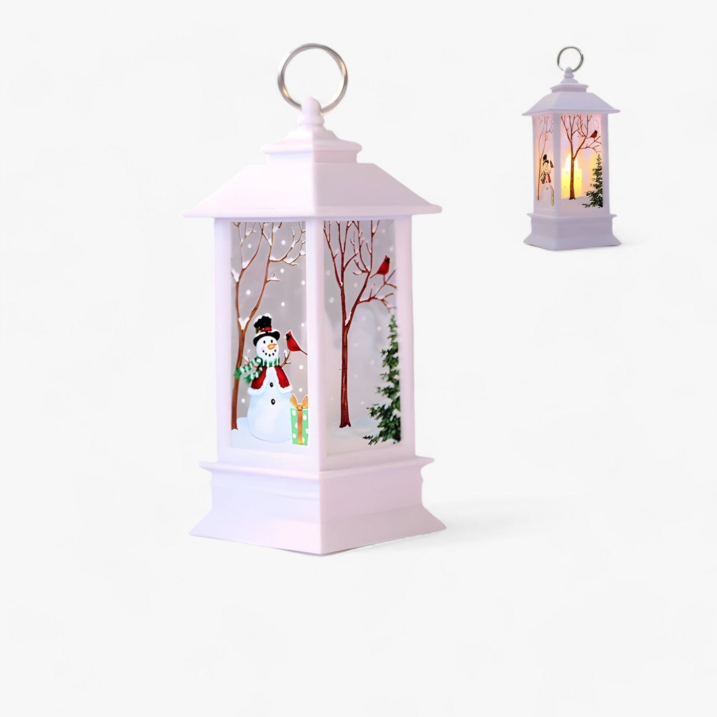 Cristy | Snowman Santa Light Lantern - Festive Tree Ornament and Home Decor