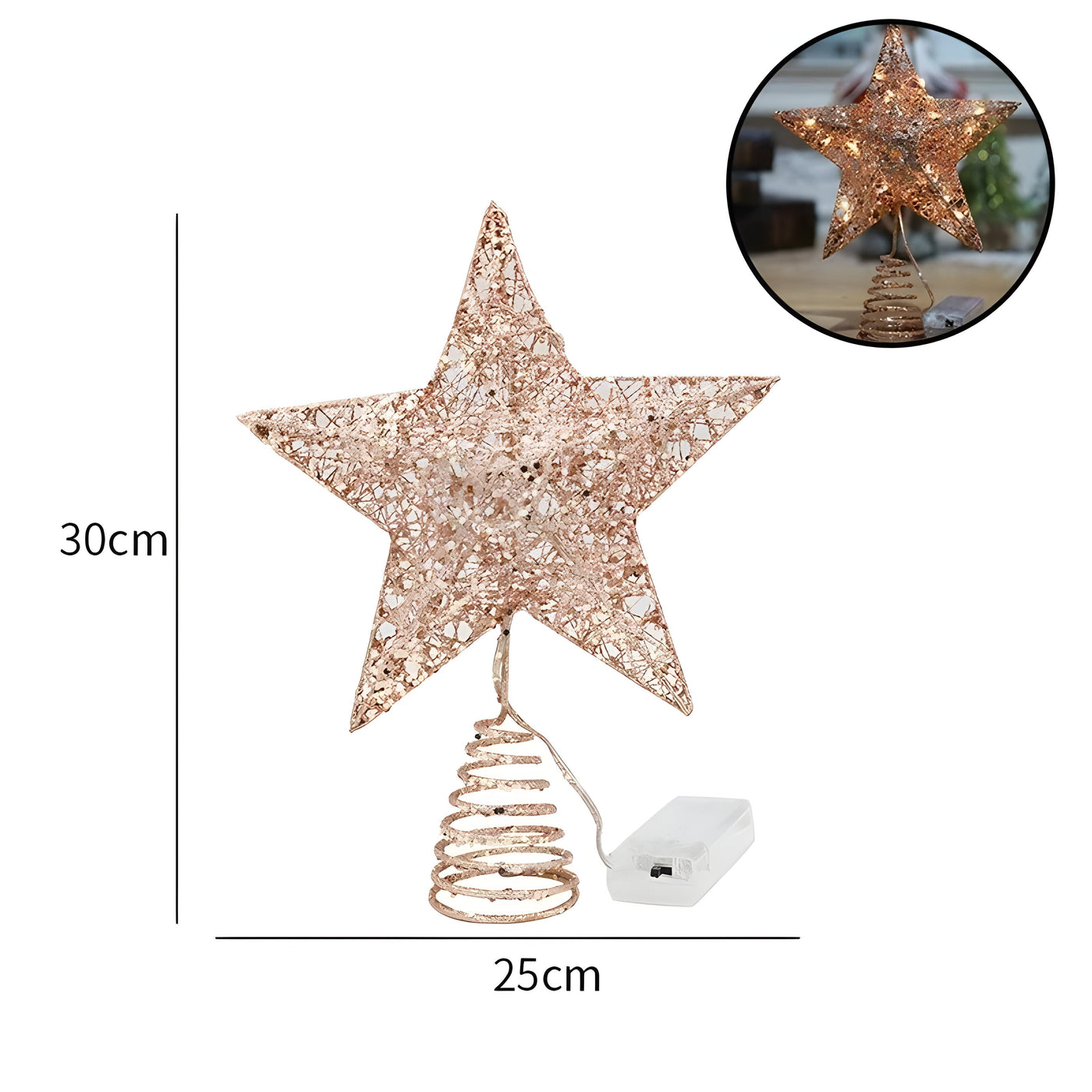 Starry Elegance | Top Star Ornaments Christmas Light - Illuminate Your Year-End Celebration