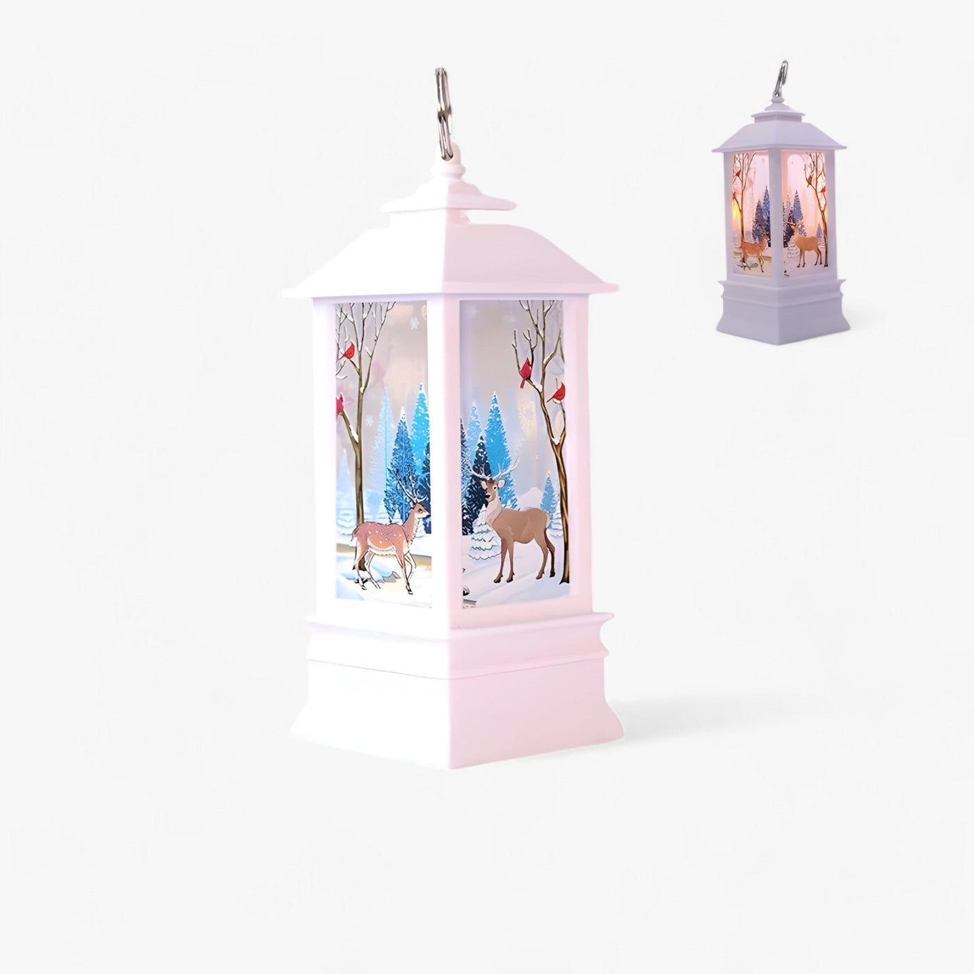 Cristy | Snowman Santa Light Lantern - Festive Tree Ornament and Home Decor