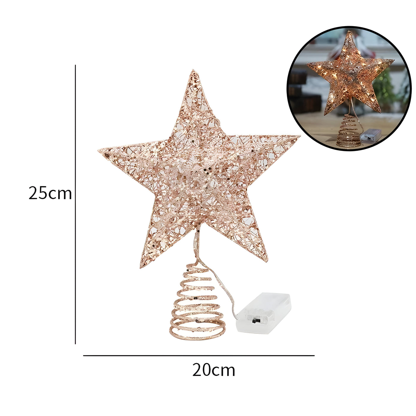 Starry Elegance | Top Star Ornaments Christmas Light - Illuminate Your Year-End Celebration