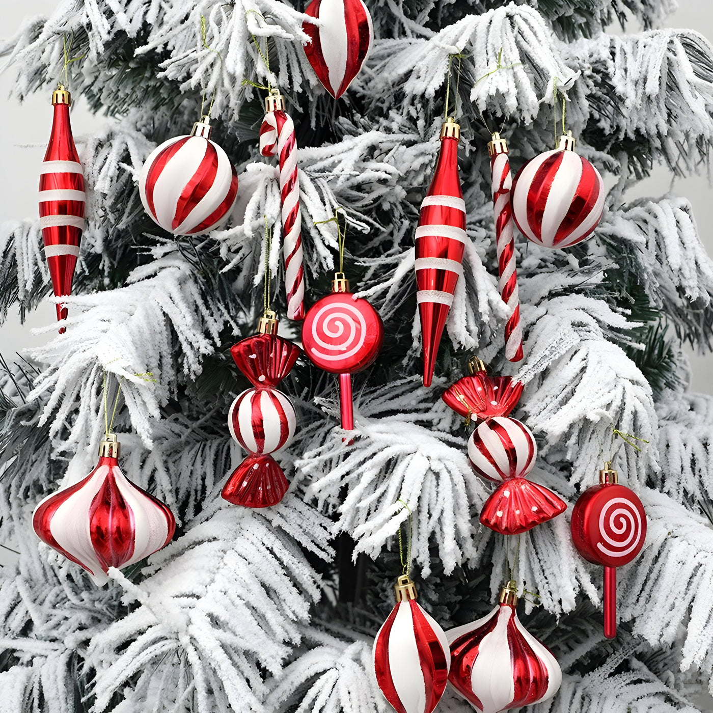 Red | Red Christmas Ornaments - Festive Decorations and Christmas Gifts