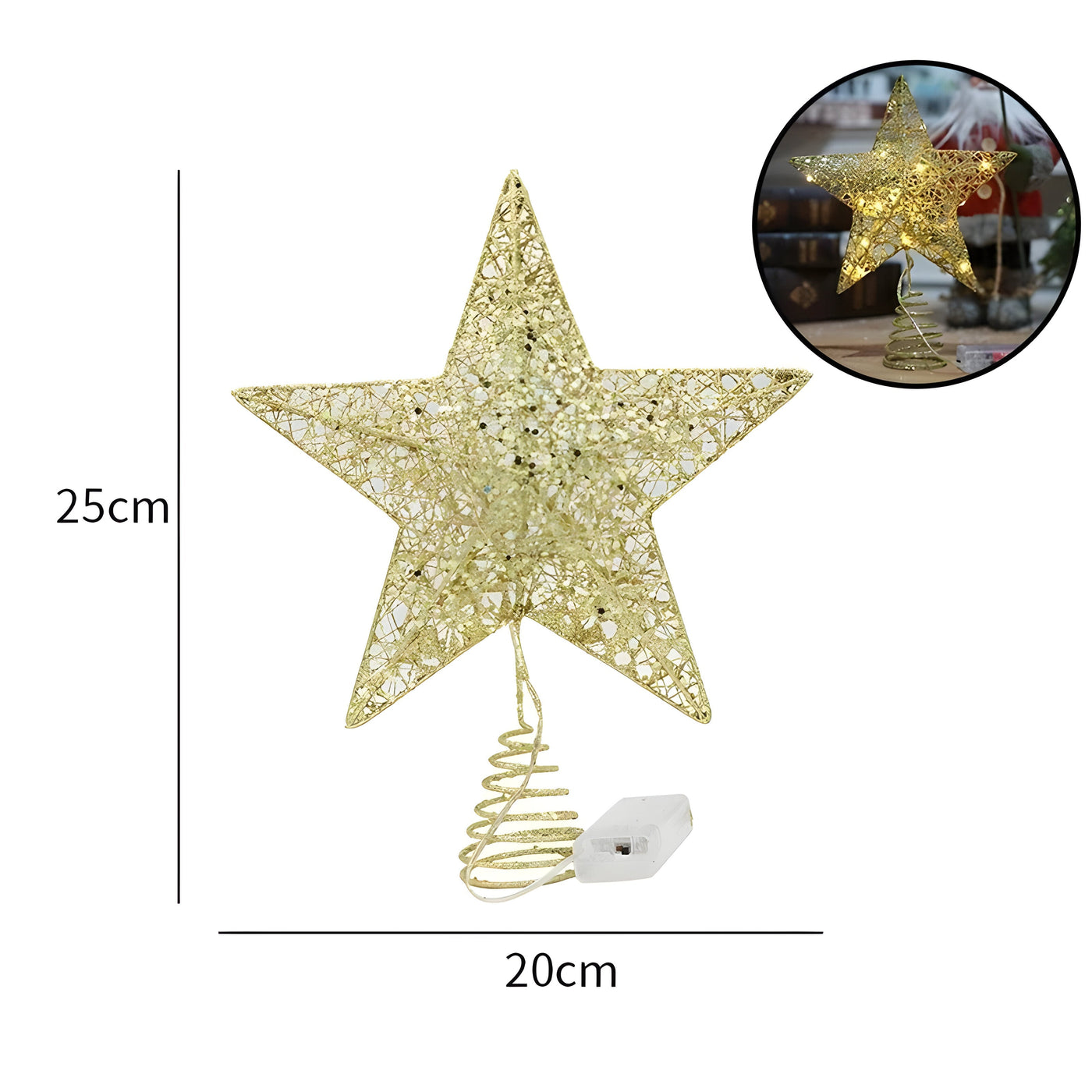 Starry Elegance | Top Star Ornaments Christmas Light - Illuminate Your Year-End Celebration