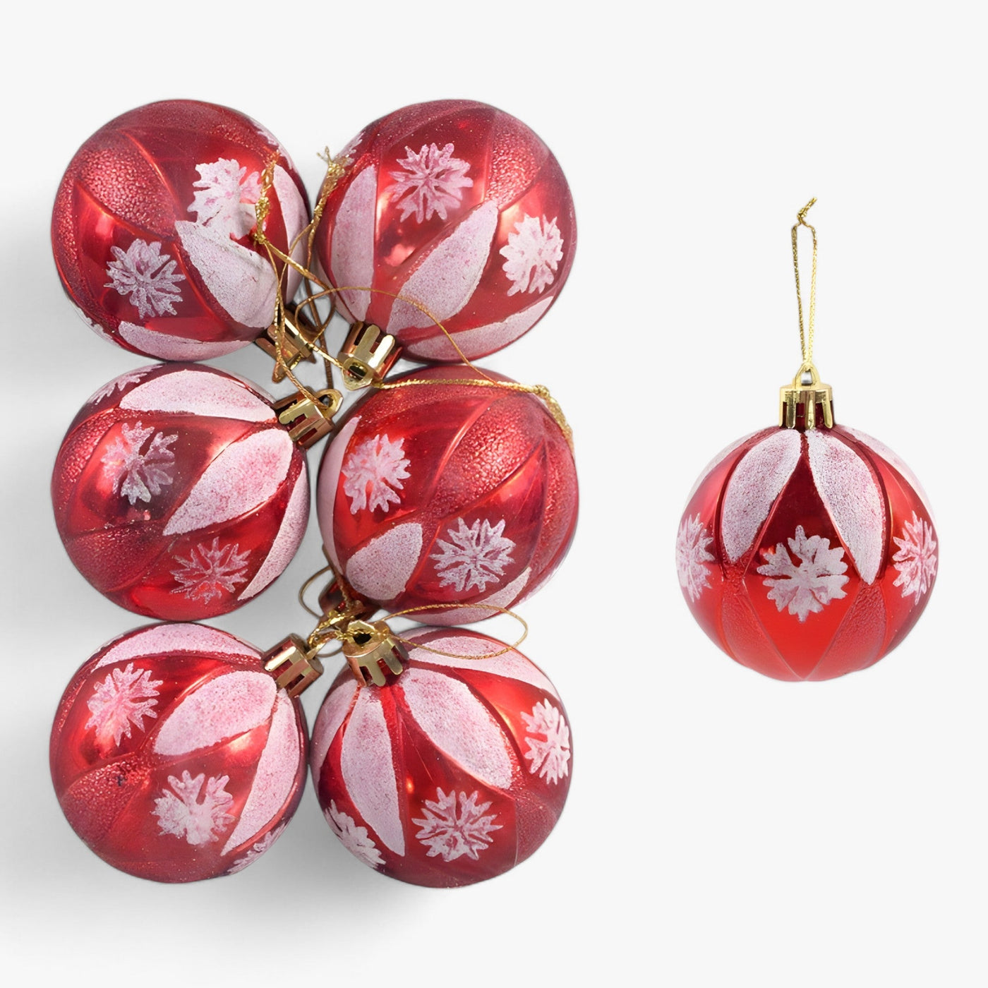 Christmas | 6 pieces of Christmas baubles - ideal decoration for the tree