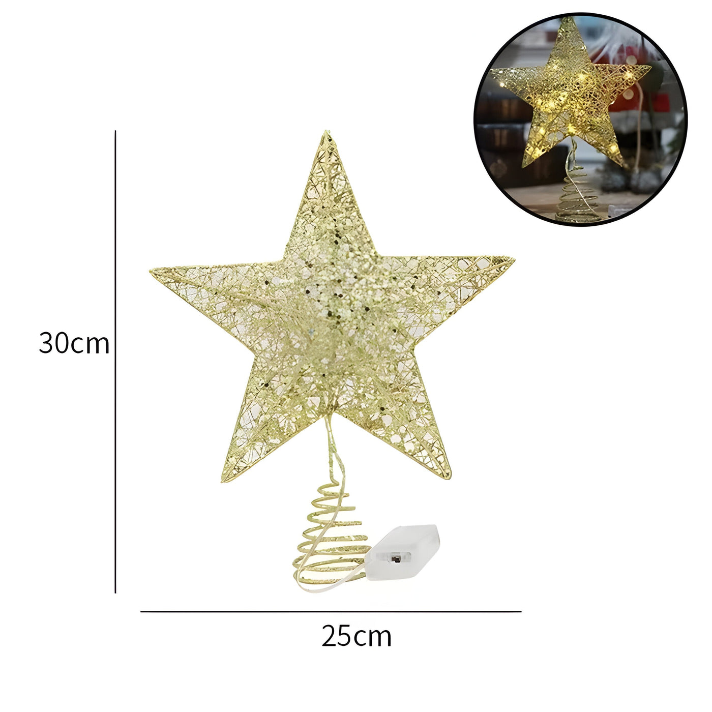 Starry Elegance | Top Star Ornaments Christmas Light - Illuminate Your Year-End Celebration
