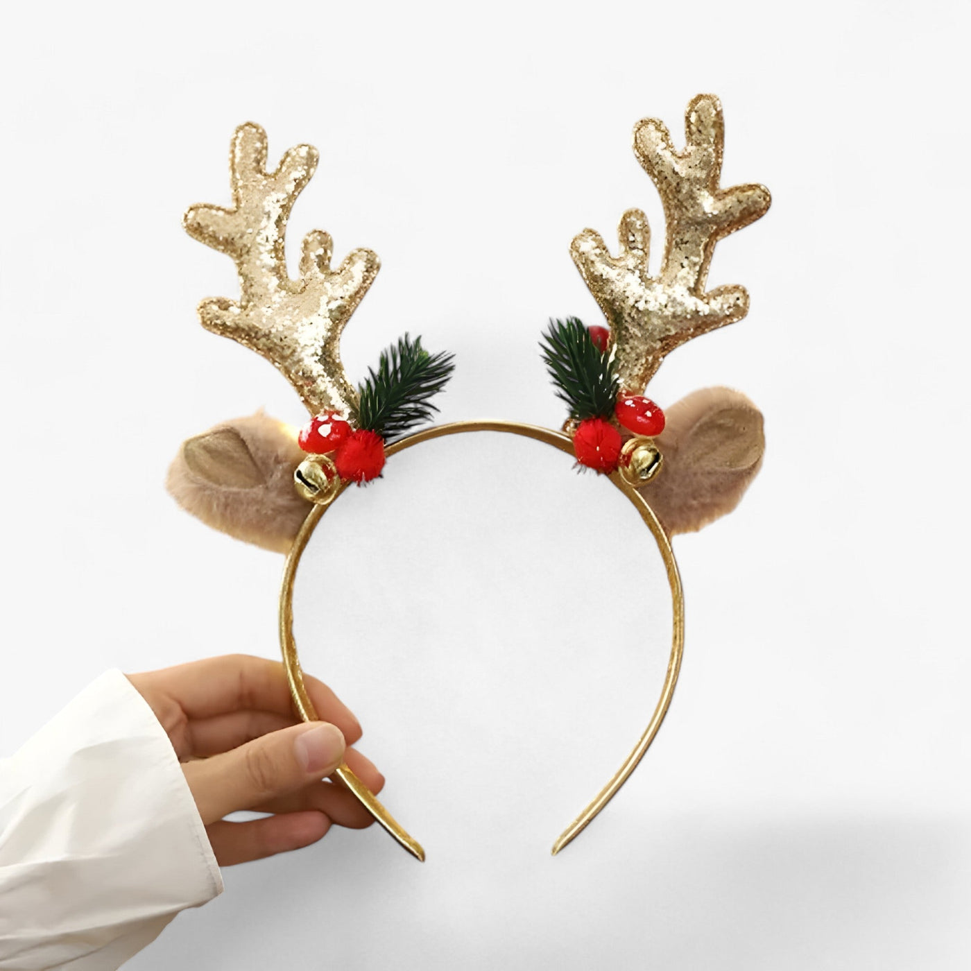 Emma | Christmas Headband with Deer Antlers - Festive and Tender Accessory for Children