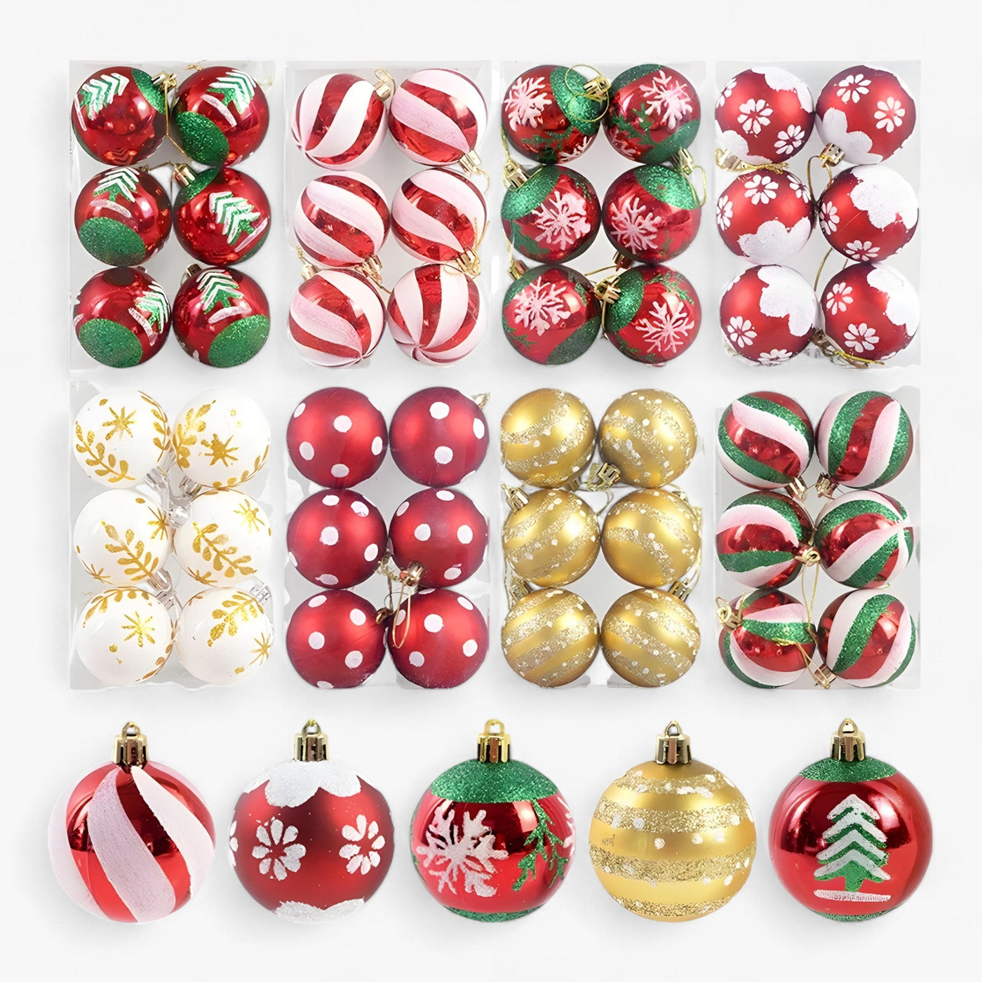 Christmas | 6 pieces of Christmas baubles - ideal decoration for the tree
