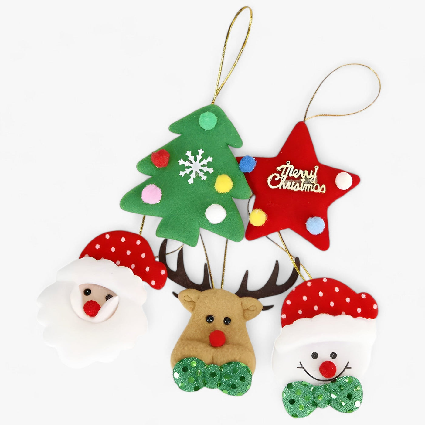 Jolly Decor | Plush Hanging Decorations – Cute Party Decorations for Your Home and Christmas Tree