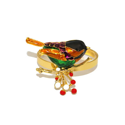Holiday Elegance | 6 Christmas Napkin Rings with Pine Cones - Perfect