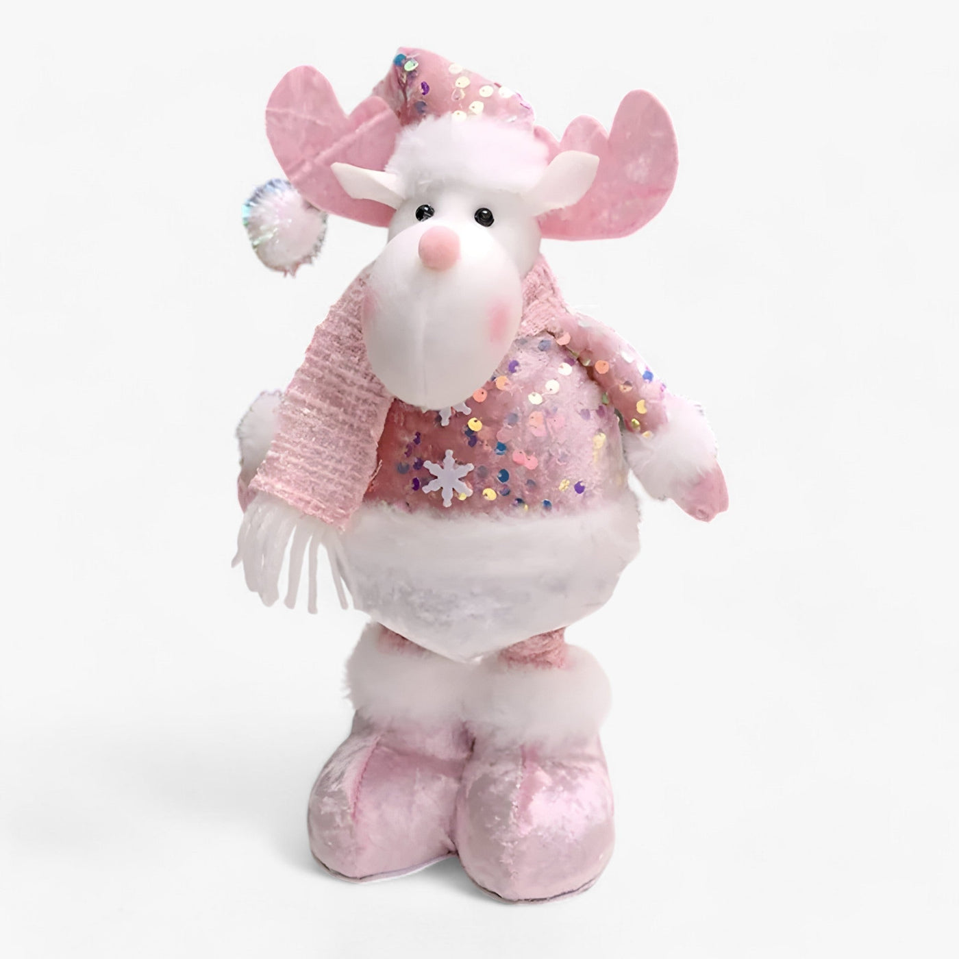 Fantastic Winter | Christmas Decorations Supplies Snowman Old Pink - Add a Touch of Magic to Your Interior