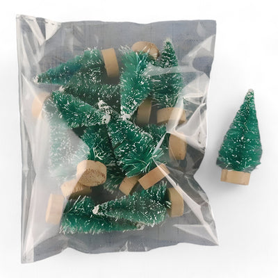 Christmas Lover | 12PCS Mini Christmas Trees - Fun and Festive DIY Decor for Home and Office