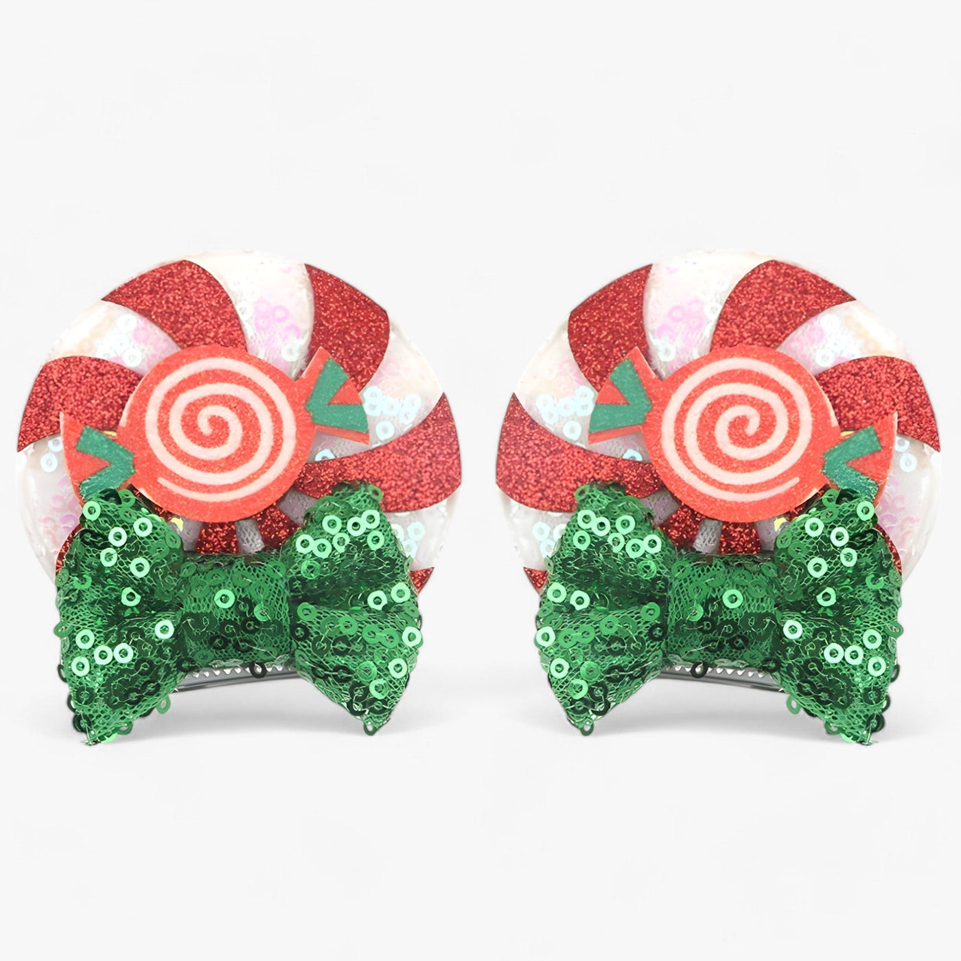Christmas Hair Accessories | Disney Mouse Ears Hair Clips - Sparkling Fun for the Holidays