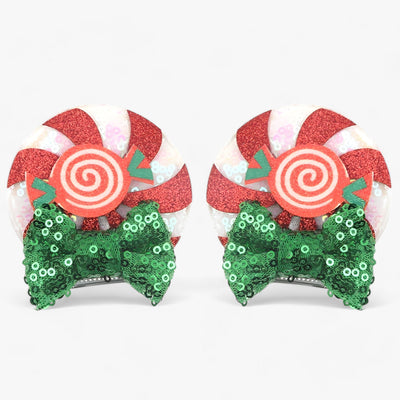 Christmas Hair Accessories | Disney Mouse Ears Hair Clips - Sparkling Fun for the Holidays