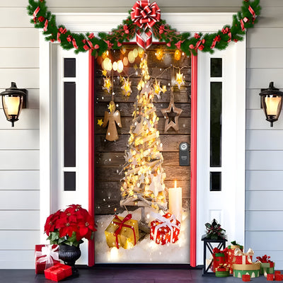 HolidayCheer | Christmas Background Banner Made of Polyester - Create a Festive Atmosphere for Your Decorations