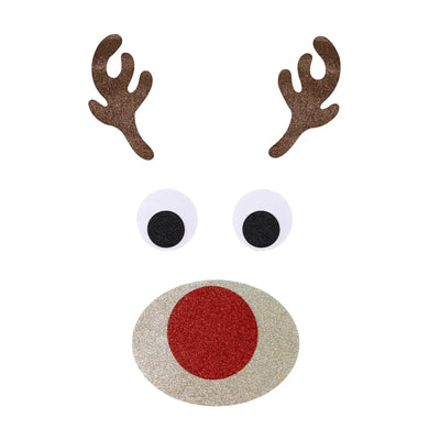 Fristy | Felt Christmas Stickers for Doors and Windows - Festive Decoration for Home