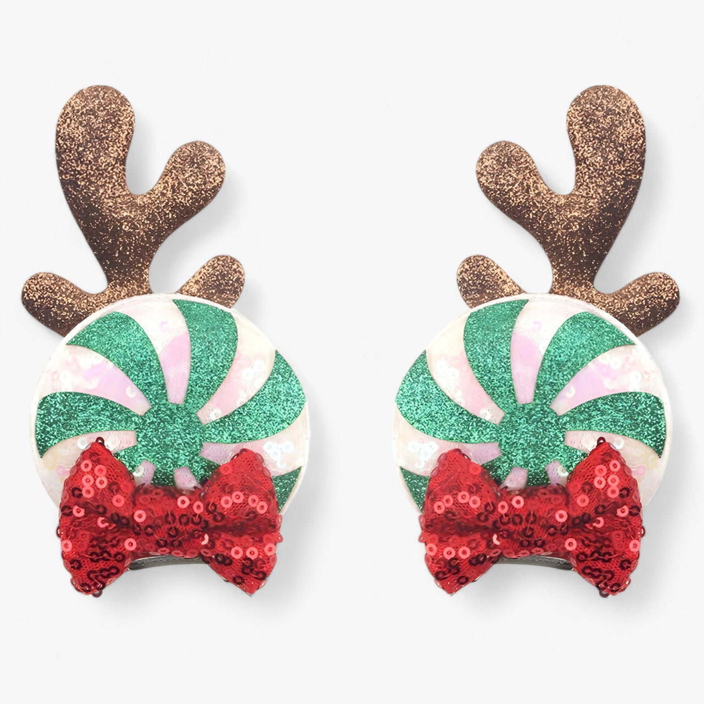 Christmas Hair Accessories | Disney Mouse Ears Hair Clips - Sparkling Fun for the Holidays