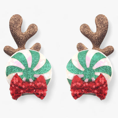 Christmas Hair Accessories | Disney Mouse Ears Hair Clips - Sparkling Fun for the Holidays