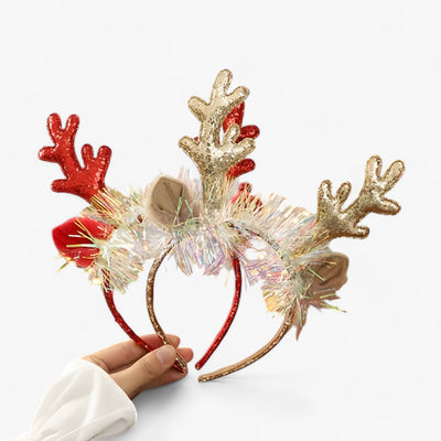 Emma | Christmas Headband with Deer Antlers - Festive and Tender Accessory for Children