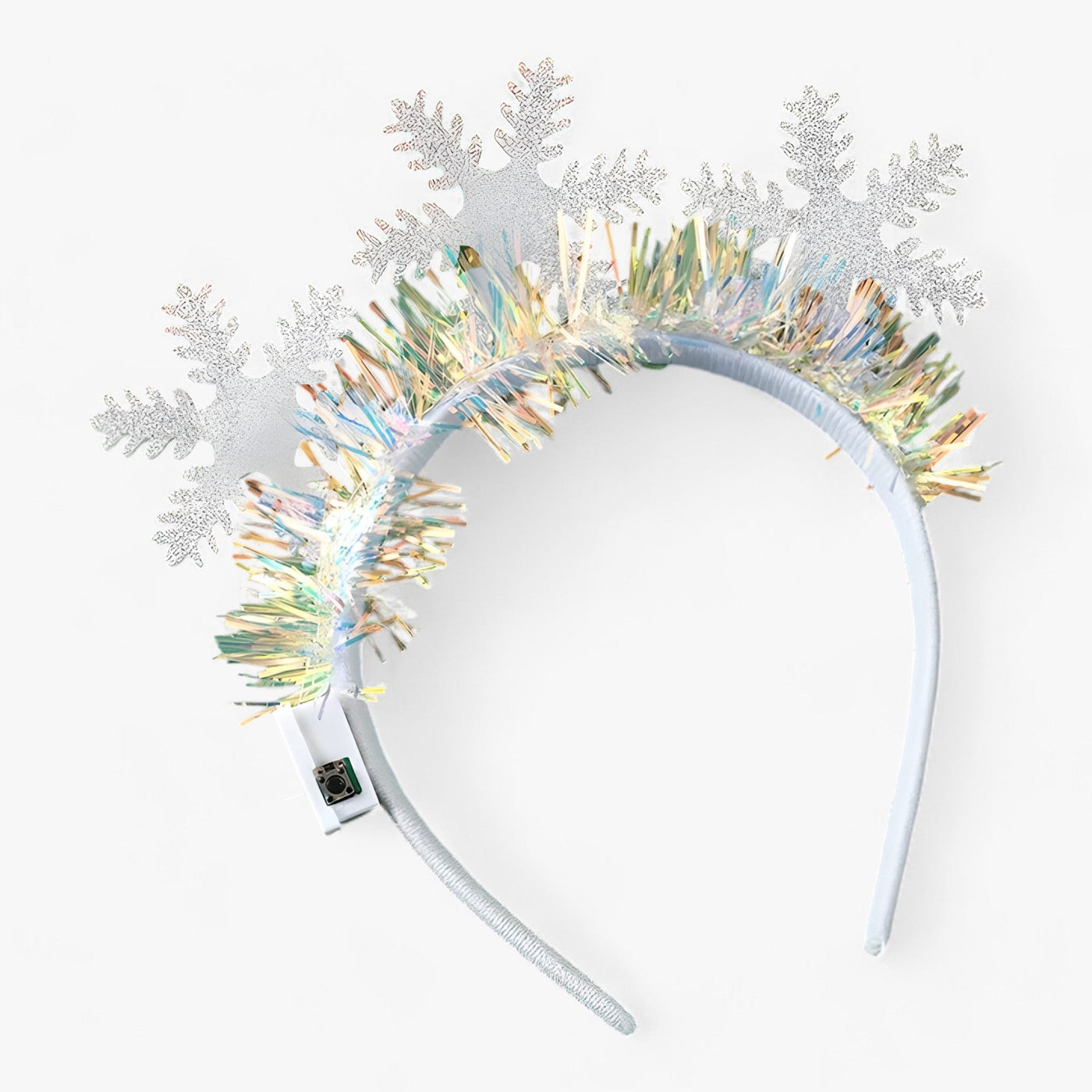 Twila | Christmas Tiara with Snowflake LED Lighting - Festive Headband for Girls and Women