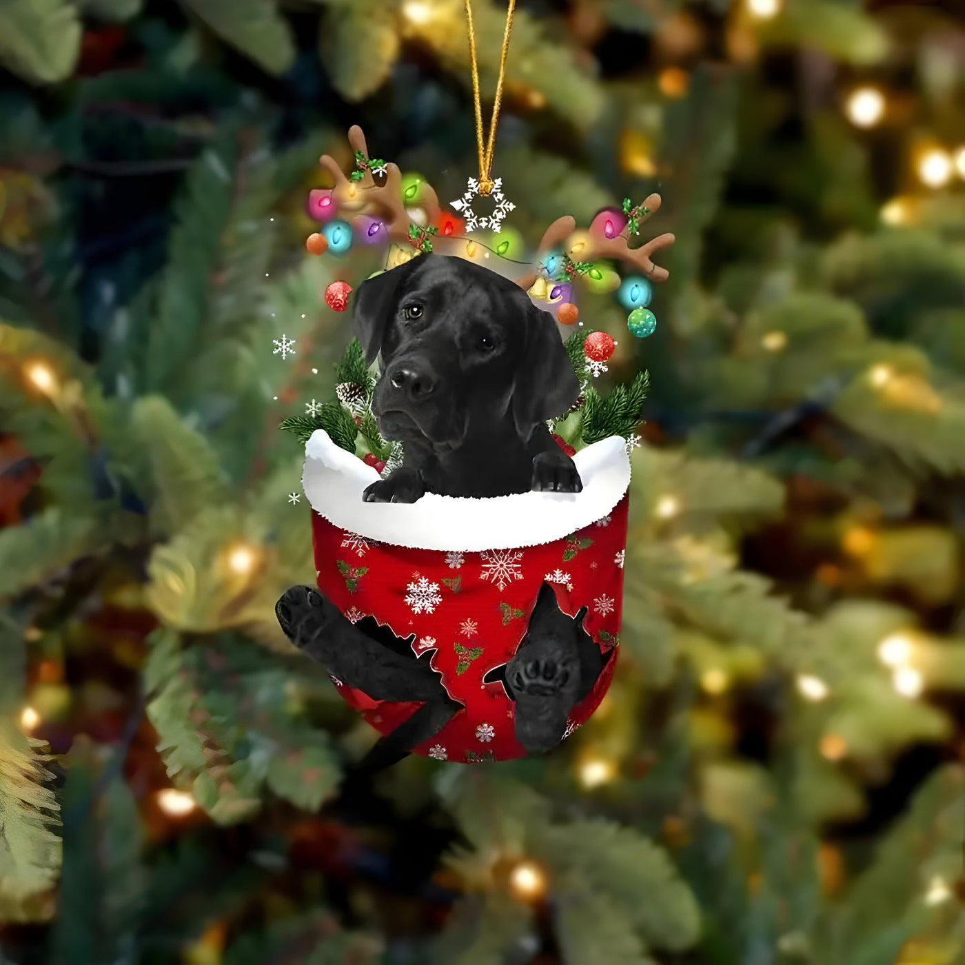 Cute Pup Decoration | Christmas Tree Ornament Dog - Festive Charm and Gift for Dog Lovers