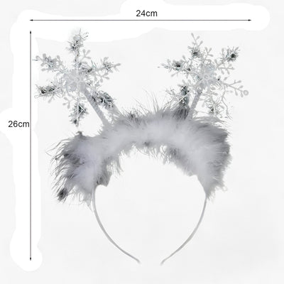 Fluff | Exquisite and Cute Party Accessory - Christmas Snowflake Headband for Girls