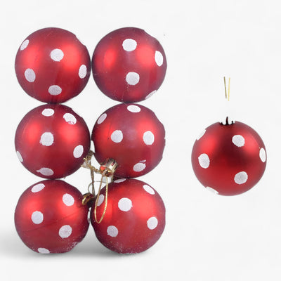 Christmas | 6 pieces of Christmas baubles - ideal decoration for the tree