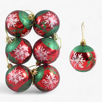Christmas | 6 pieces of Christmas baubles - ideal decoration for the tree