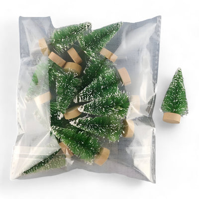 Christmas Lover | 12PCS Mini Christmas Trees - Fun and Festive DIY Decor for Home and Office