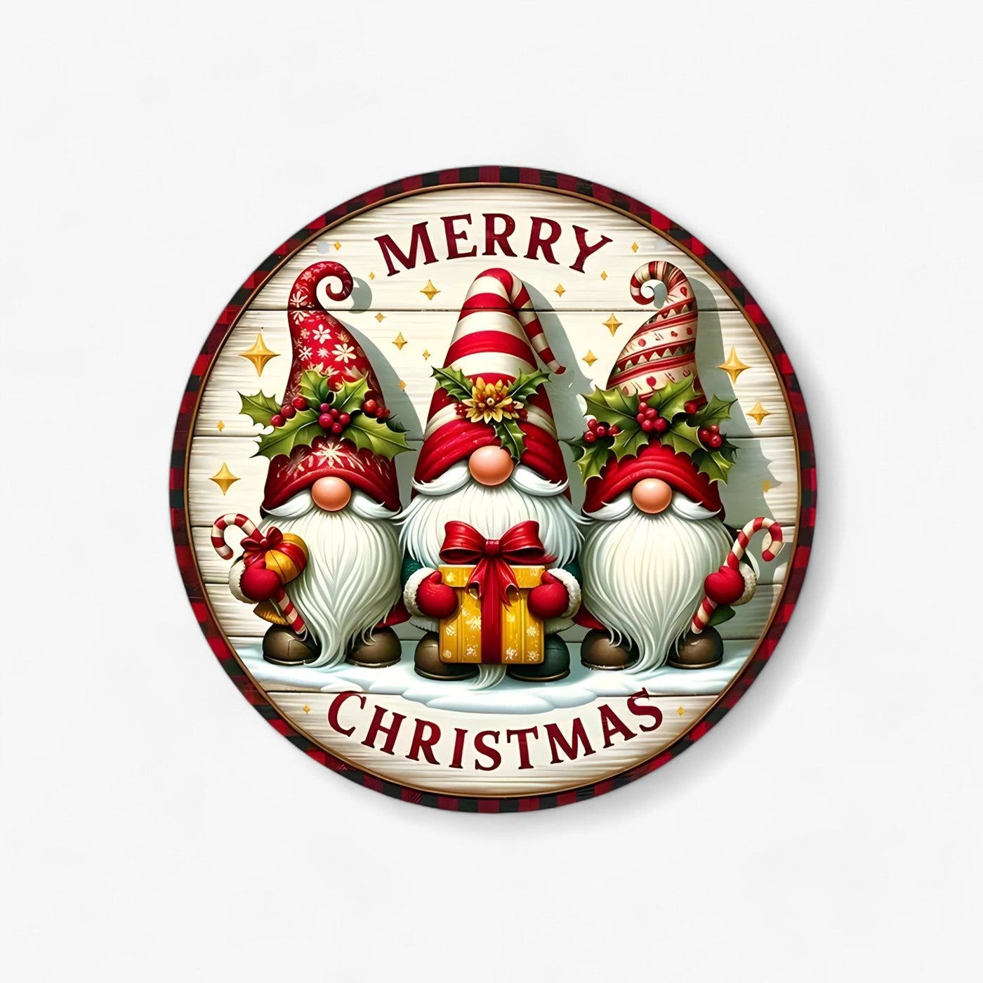 Emily's Party Decoration | Wooden Christmas Gnome Panel - Add a Whimsical Touch