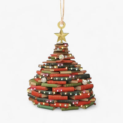 Book Lover | Flat 2D Acrylic Books Hanging - Creative Christmas Decoration for Home and Window