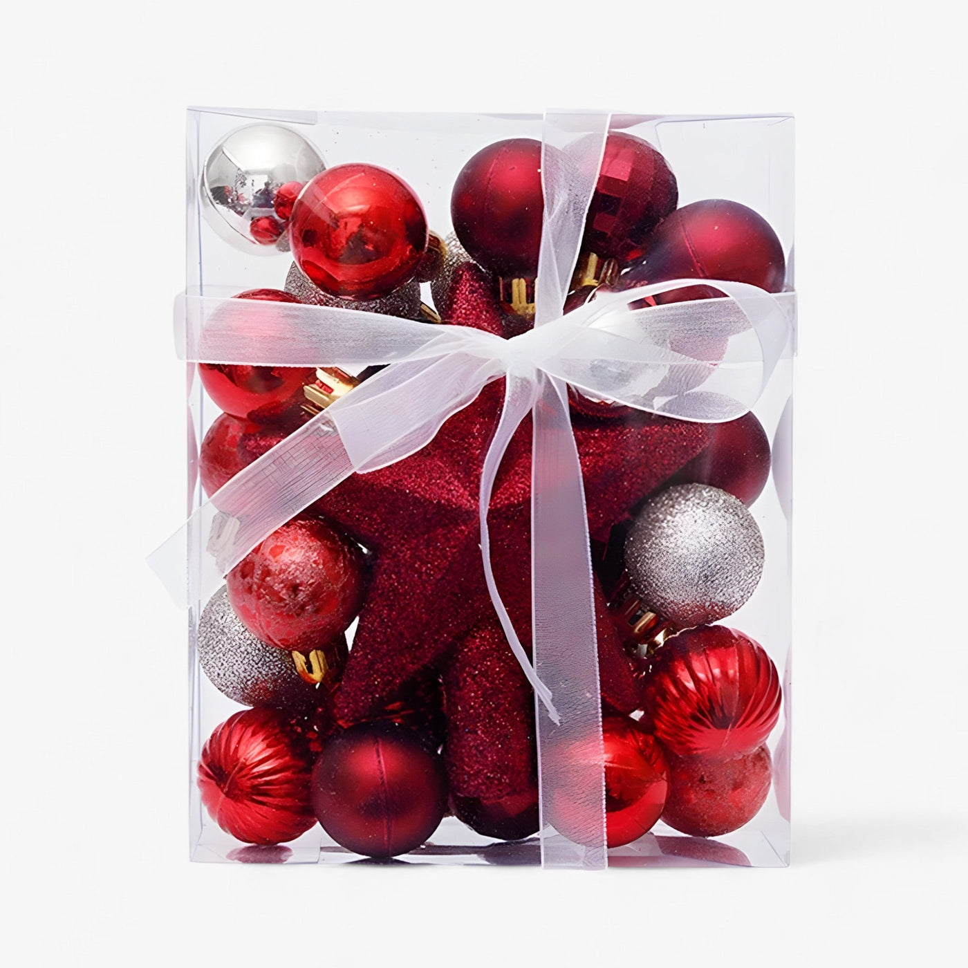 Stella | Set of 30 Christmas Ornaments with Star, Tree Decor, and New Year Gift