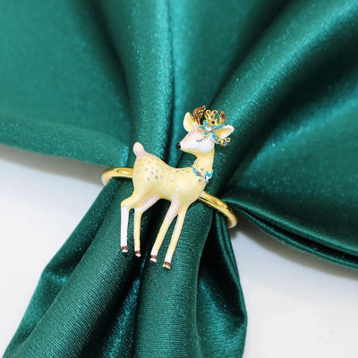 Holiday Elegance | 6 Christmas Napkin Rings with Pine Cones - Perfect
